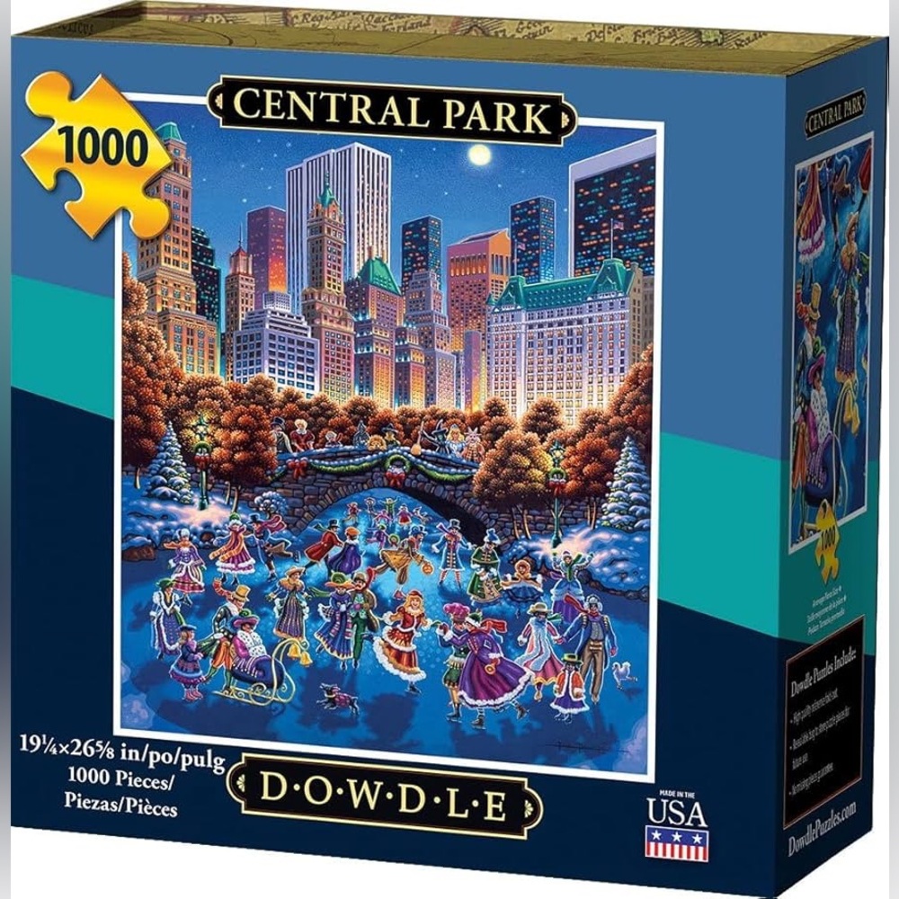 DOWDLE Central Park 1000-Piece Jigsaw Puzzle 🧩 with Poster